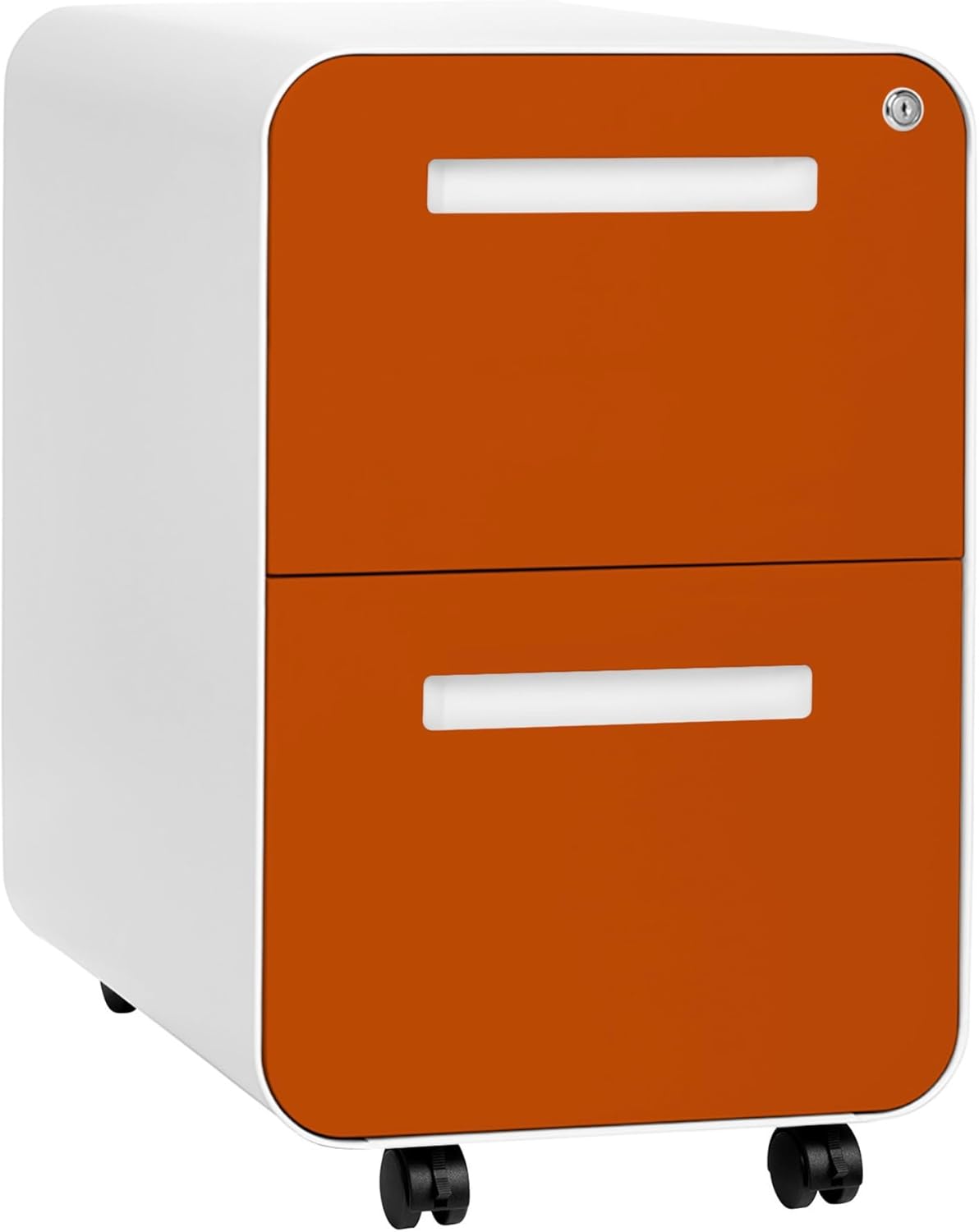 2 Drawer Mobile File Cabinet with Lock - Under Desk Metal Filing Cabinet