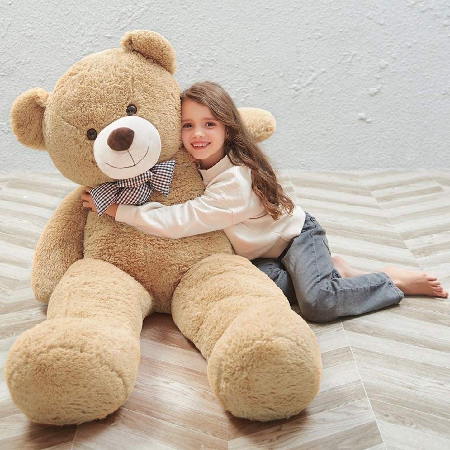 Giant Teddy Bear Stuffed Animals, Light Brown