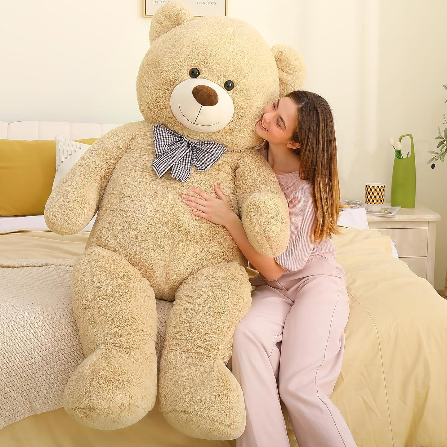 Giant Teddy Bear Stuffed Animals, Light Brown